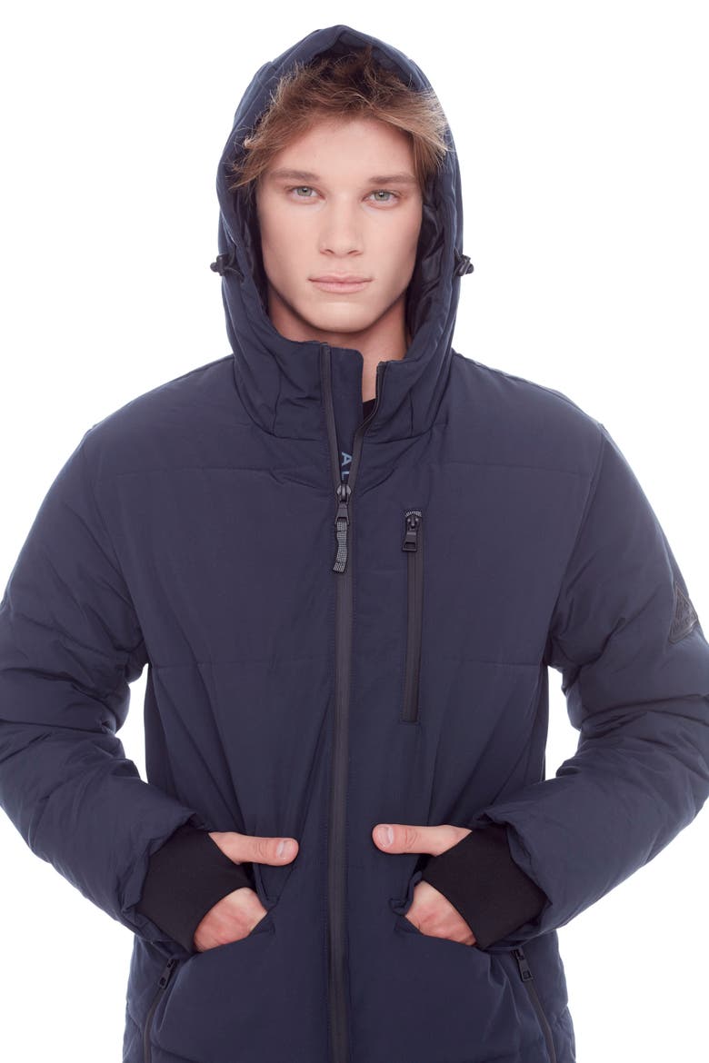 JASPER - Vegan Down Winter Puffer Coat, Alternate, color, NAVY
