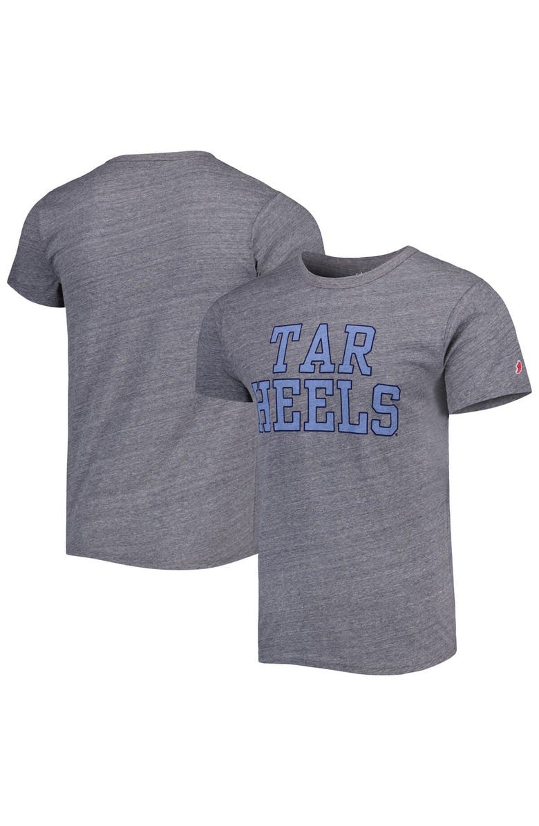 LEAGUE COLLEGIATE WEAR Men's League Collegiate Wear Heather Gray North Carolina Tar Heels Local Victory Falls Tri-Blend T-Shirt, Alternate, color, 