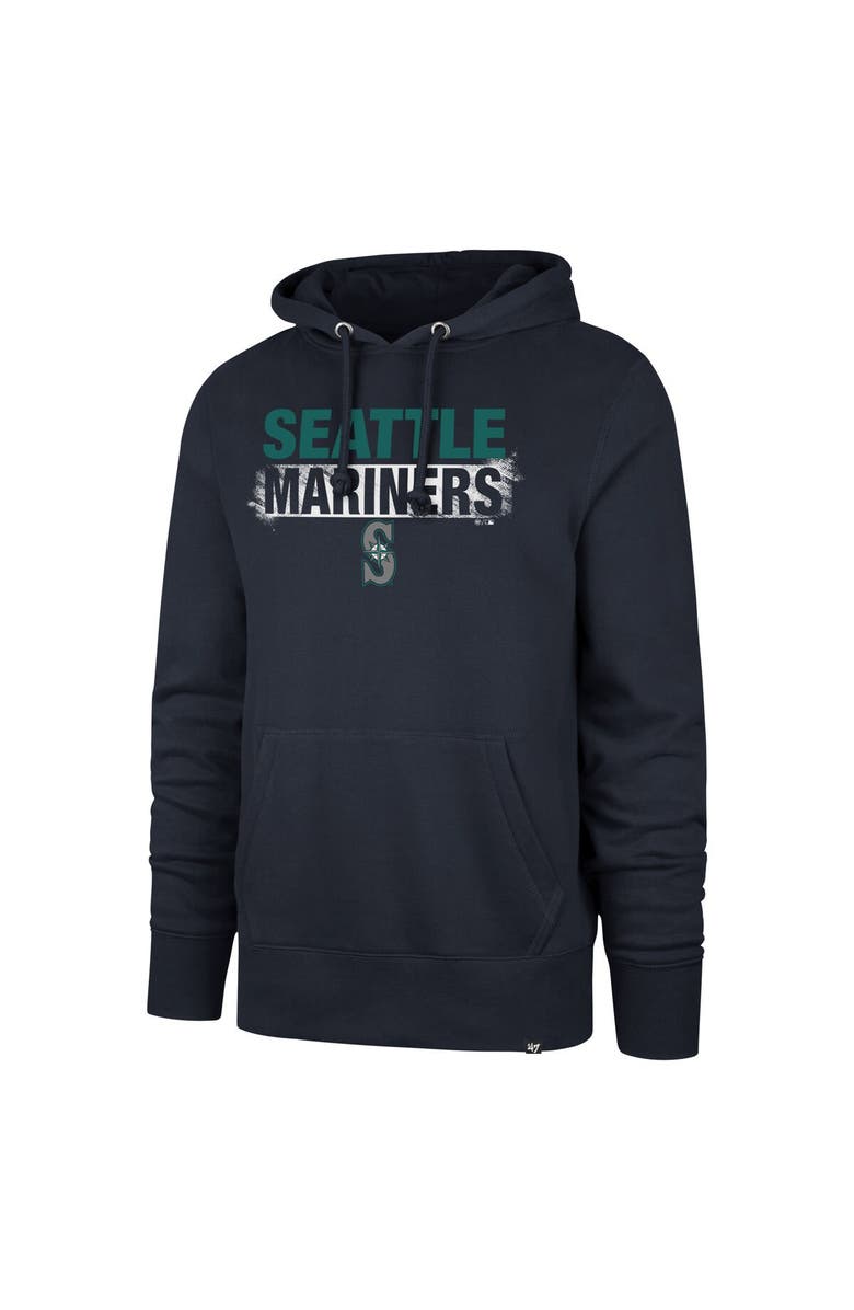 '47 Men's '47 Navy Seattle Mariners Base Slide Headline Pullover Hoodie, Alternate, color, 