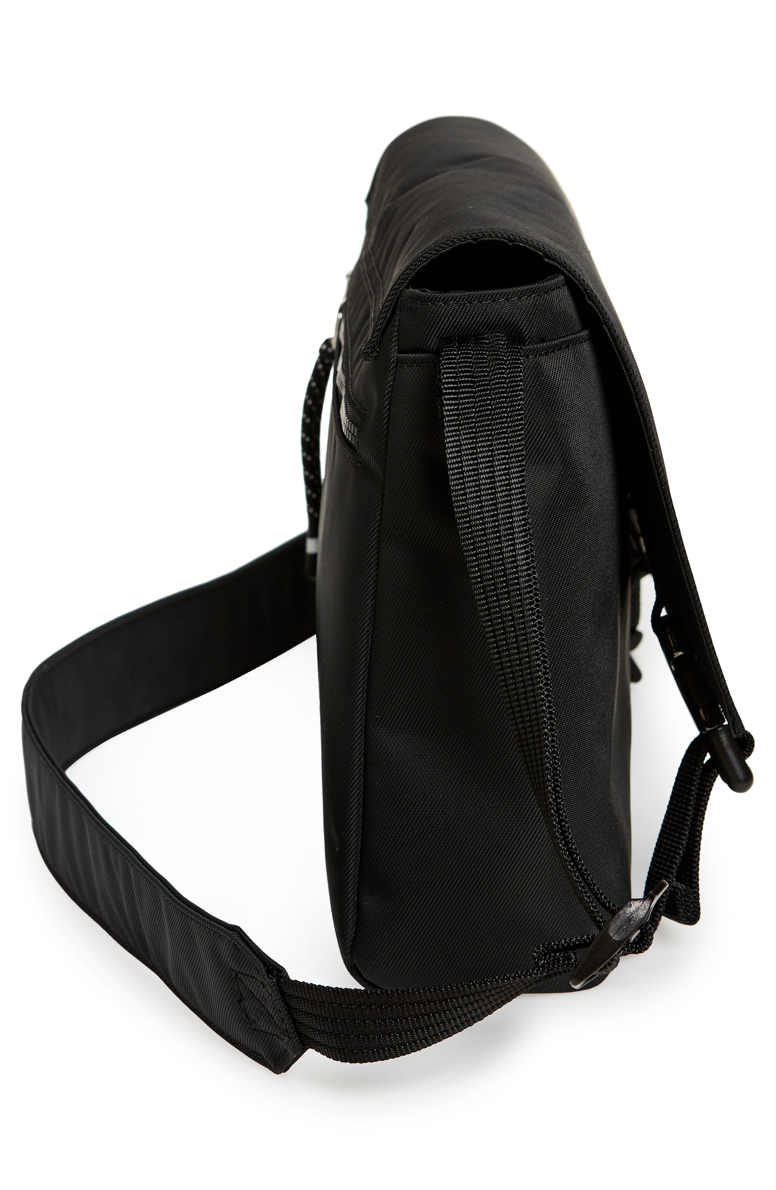 Longchamp Green District Flap Messenger Bag, Alternate, color, 