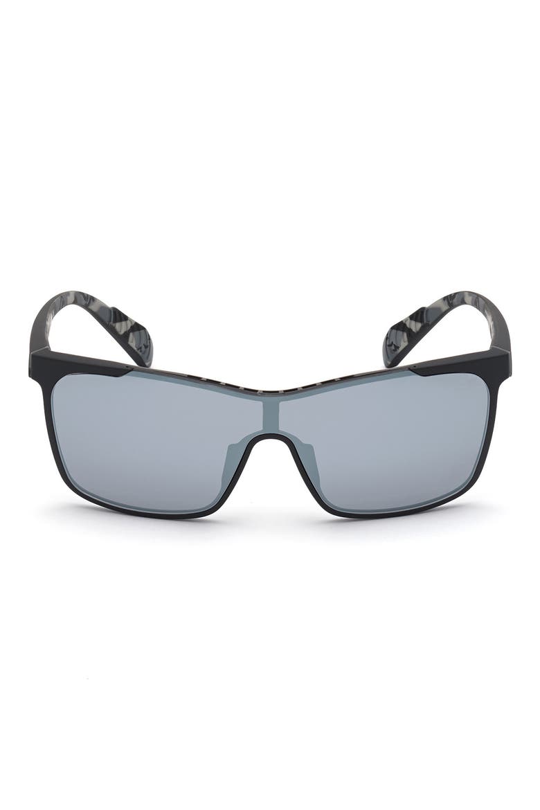 Shield Sunglasses, Main, color, MATTE BLACK / SMOKE MIRROR