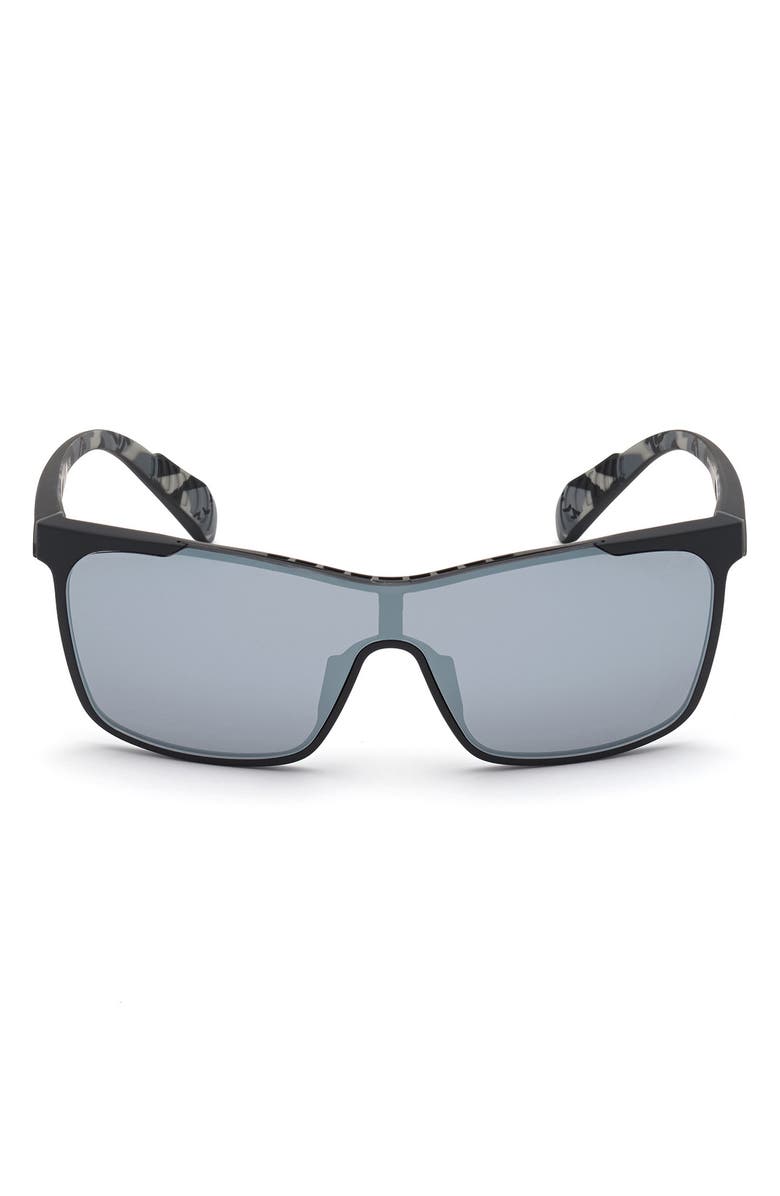adidas Shield Sunglasses, Main, color, Matte Black / Smoke Mirror