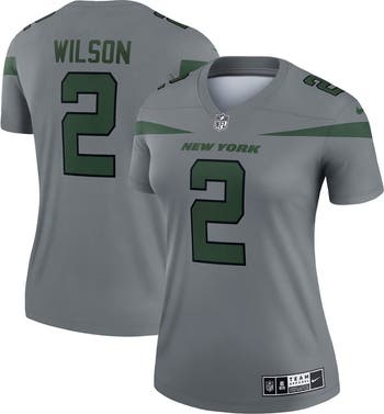 Nike Women's Nike Zach Wilson Gray New York Jets Inverted