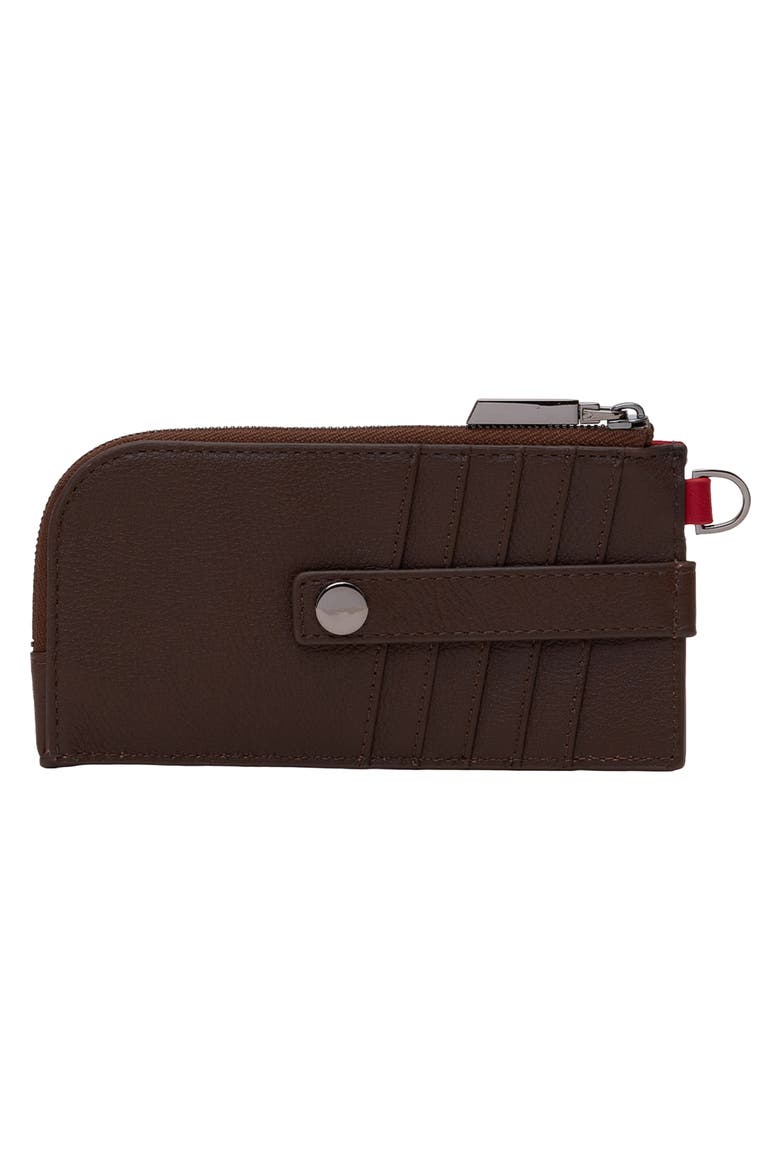 210 East Leather Wallet, Alternate, color, ESPRESSO PEBBLE/ GUNMETAL