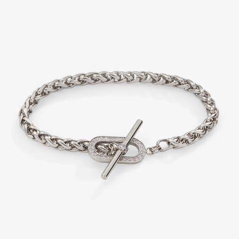 Pave Toggle Chain Bracelet