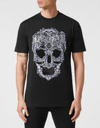 PHILIPP PLEIN T-Shirt Round Neck Ss Baroque Skull Men