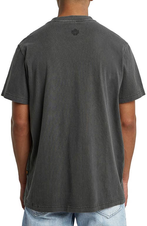 G-star Multilogo Overdyed Loose Fit Organic Cotton Graphic T-shirt In Gray