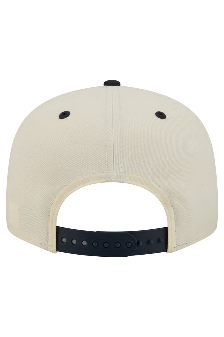 Men's New Era Cream Boston Red Sox Oversized Slogan 9FIFTY Snapback Hat, Alternate, color, Cream