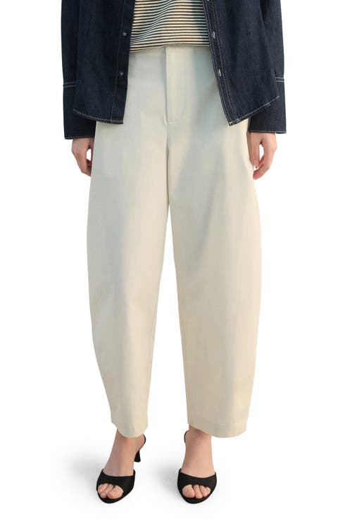Straight Leg Cotton Pants