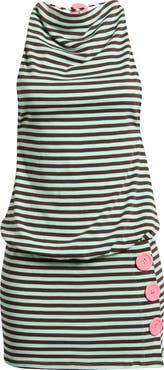 JADED LONDON Stripe Button Trim Dress