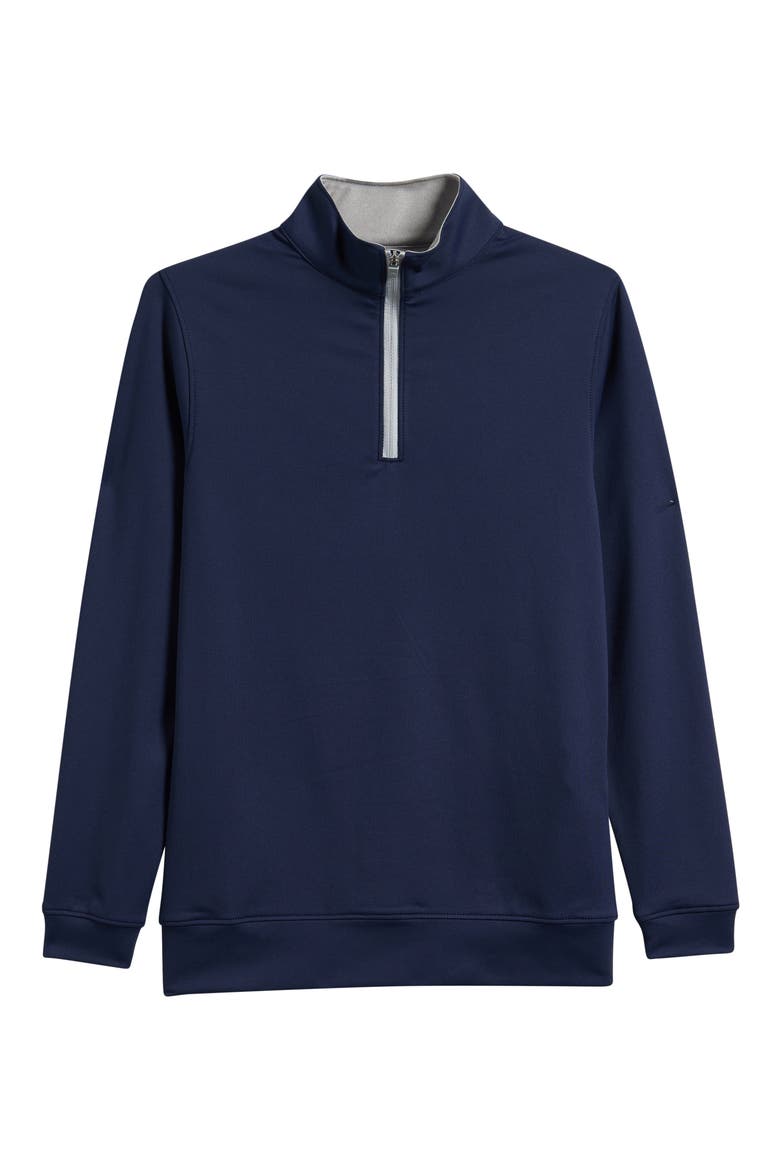 Kids' Perth Performance Quarter Zip Pullover, Main, color, NAVY