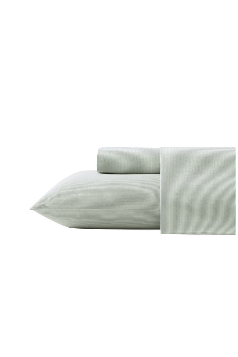 Island Cays Stripe Cotton Sheet Set, Main, color, SPRING GREEN