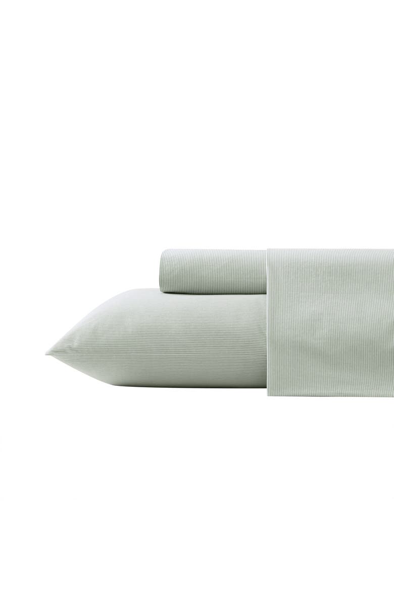 Tommy Bahama Island Cays Stripe Cotton Sheet Set, Main, color, Spring Green