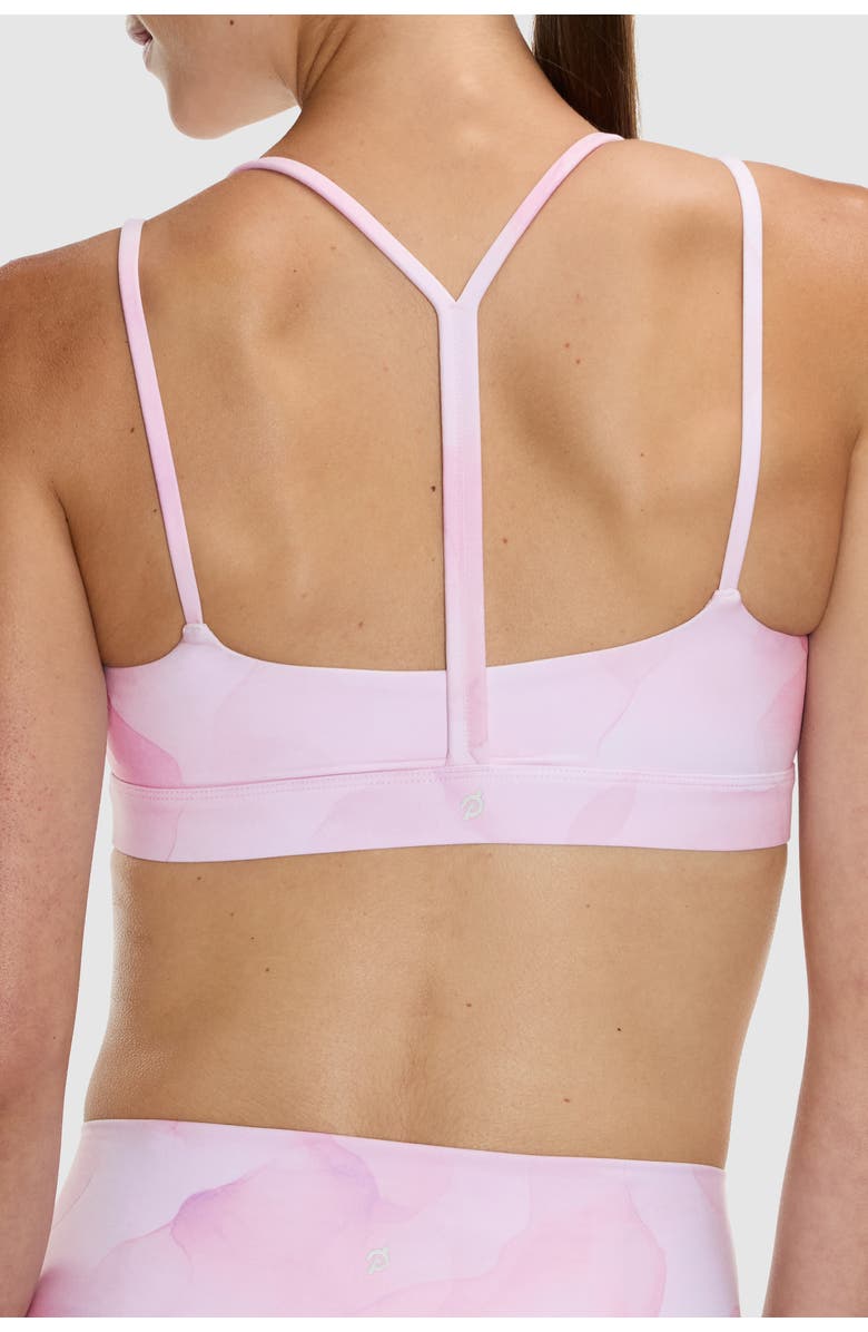 Peloton Cadent Strappy Y Back Bra - Print, Alternate, color, Lavender Smoke