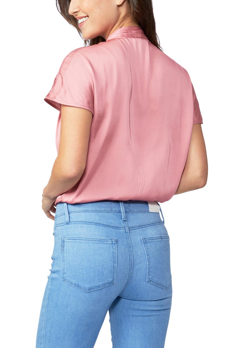 PAIGE Dijon Blouson Bodysuit, Alternate, color, Lipstick Pink