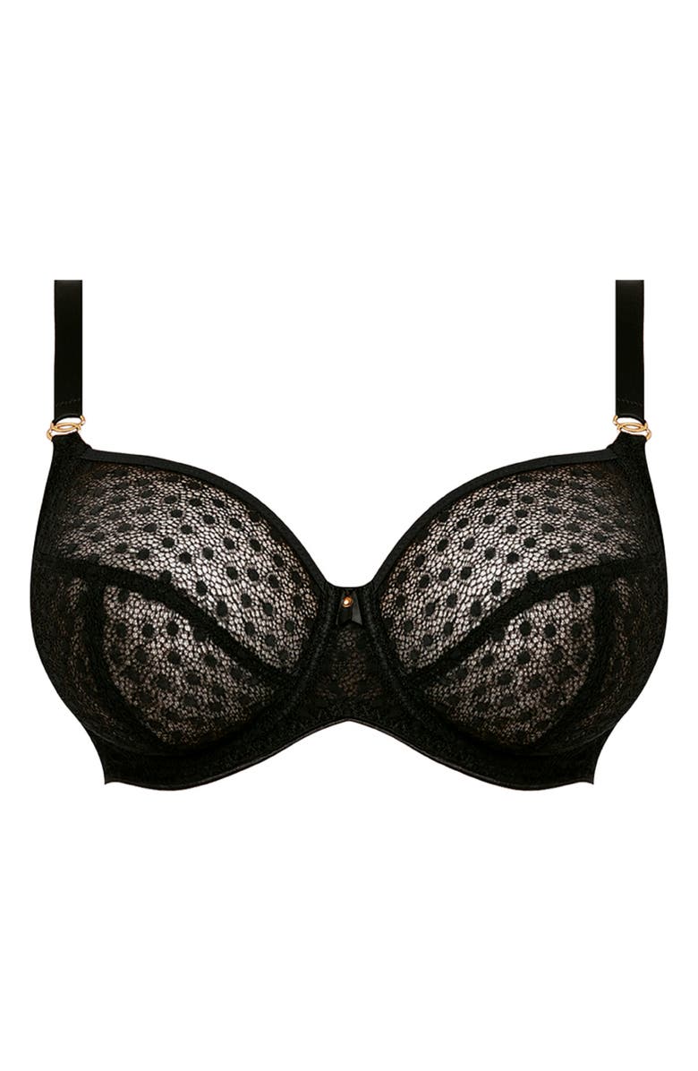 Freya Starlight Underwire Bra, Alternate, color, Black