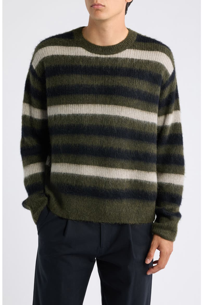 Sammie Merino Wool & Alpaca Blend Sweater, Main, color, WILD GREEN