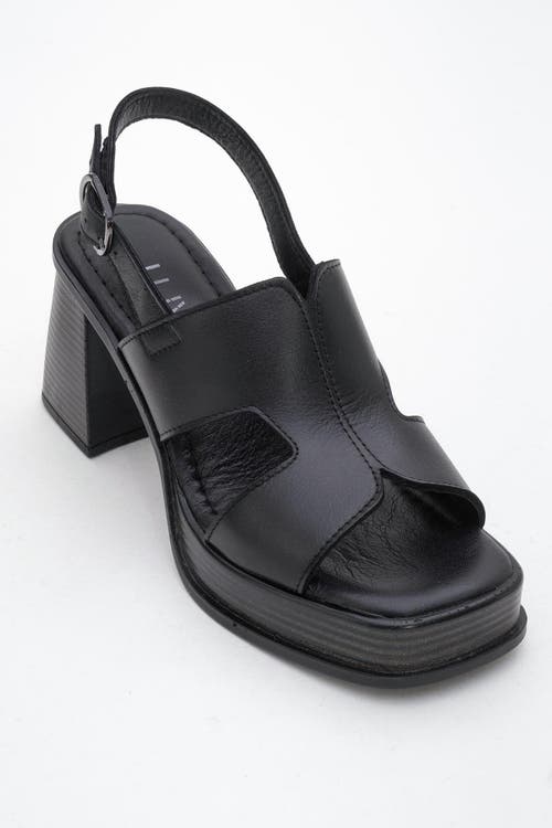 Forever & Always Shoes Zennia Leather Platform Sandal