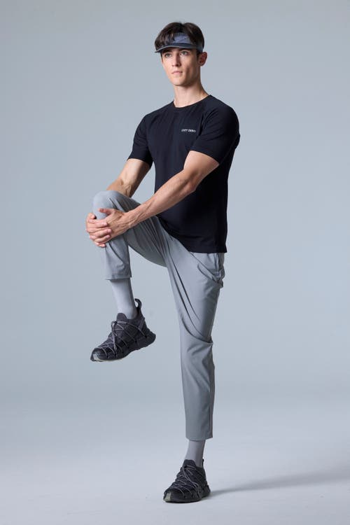 Cozy Zero Tech Merino Light Weight Daily Tee In Black