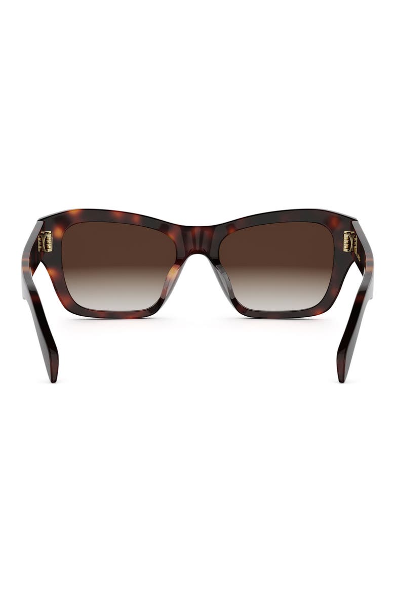 Triomphe 54mm Butterfly Sunglasses, Alternate, color, DARK HAVANA / GRADIENT BROWN