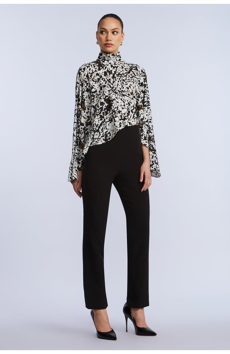 BCBGMAXAZRIA High Neck Top, Alternate, color, Dotty Print