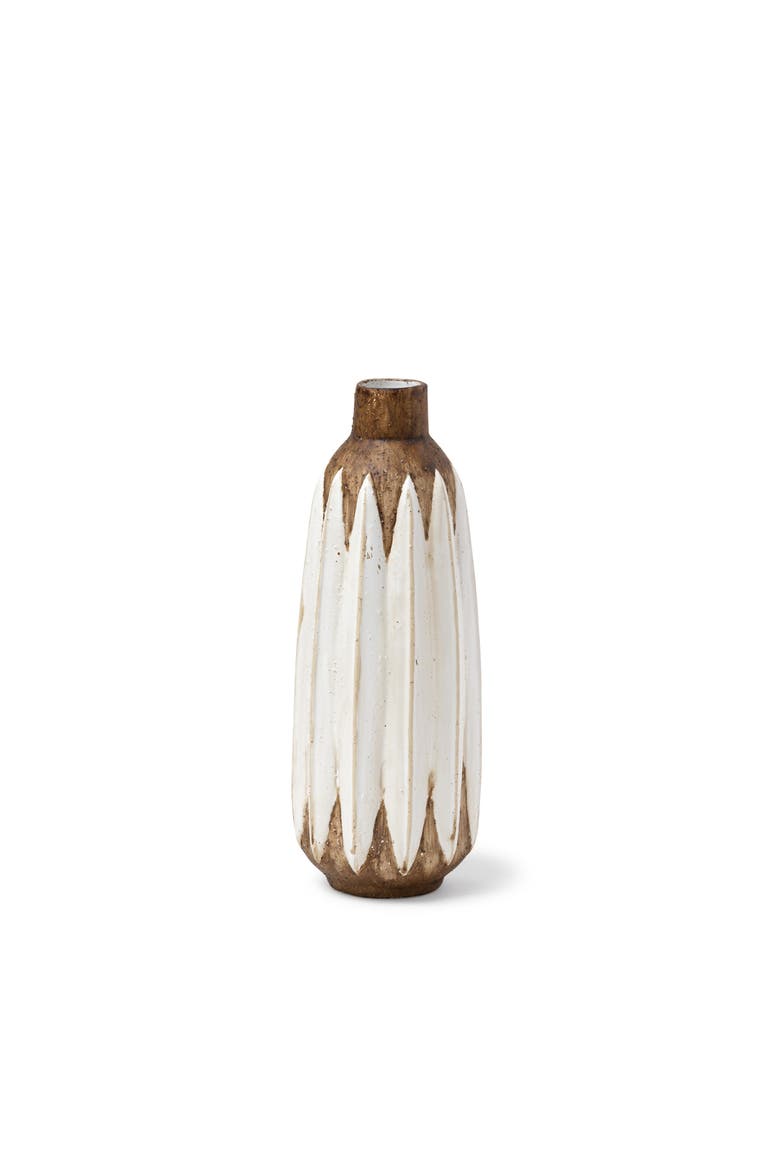 Sisko Rustic Ceramic Vase, Alternate, color, White