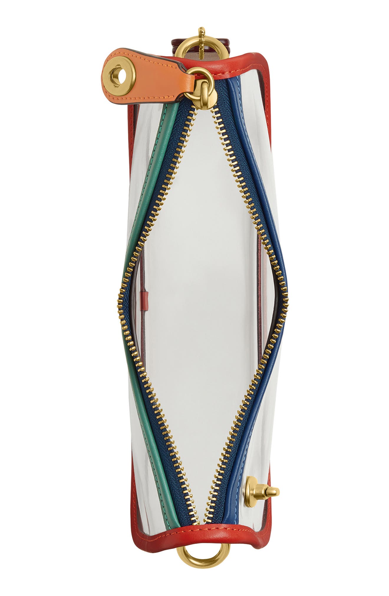 COACH Originals Rainbow PVC Clear Shoulder Bag, Alternate, color, 