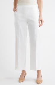 Theory St. Classic Mid Rise Wide Leg Pants