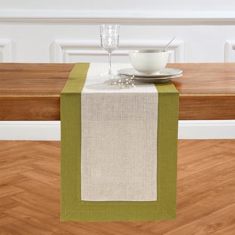 Linen Table Runner for Dining Table, Holiday and Everyday Table Decor - Contempo