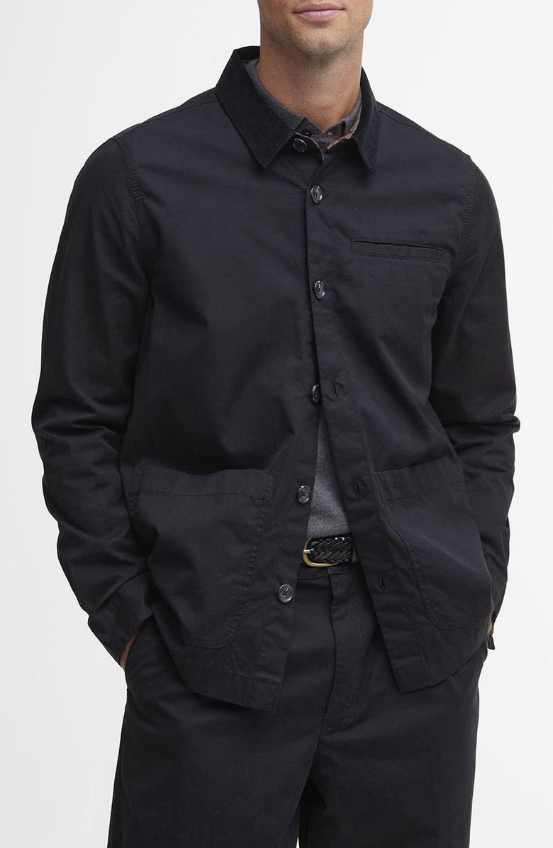 Barbour Tailored Fit Poplin Overshirt, Main, color,