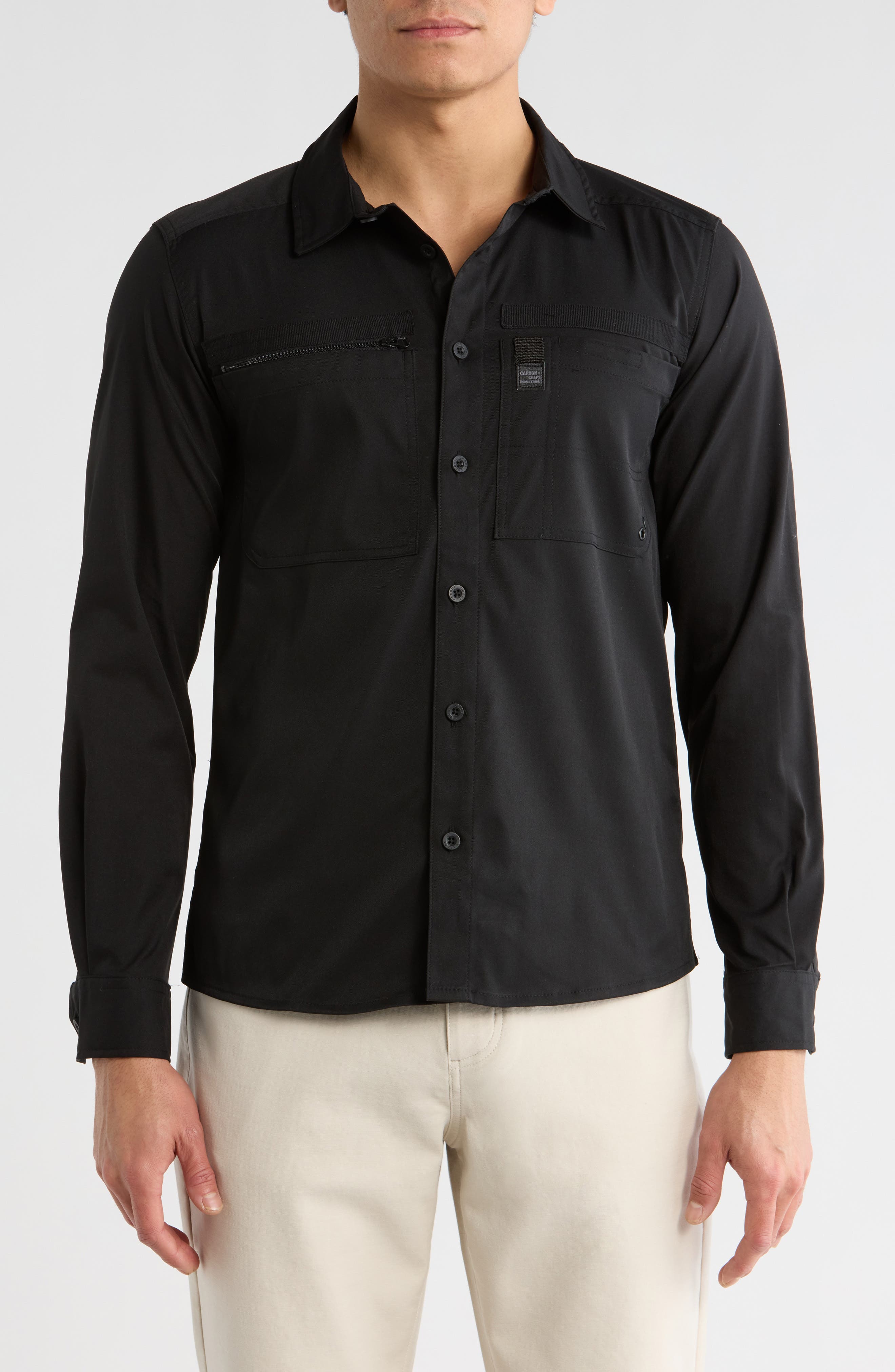 CARBON + CRAFT Water Resistant Technical Button-Up Shirt