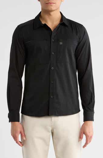 Water Resistant Technical Button-Up Shirt