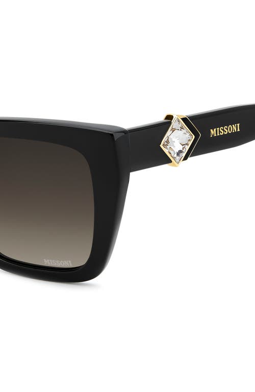 Missoni 54mm Gradient Square Sunglasses In Black