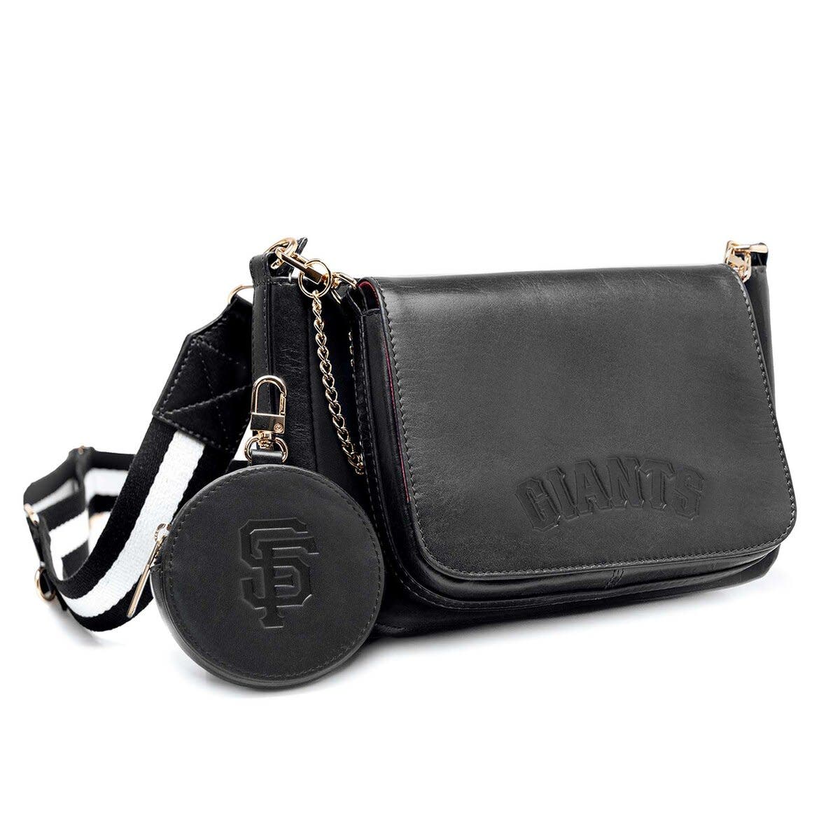 LUSSO San Francisco Giants Rianna Multi Pouchette Bag, Main, color, Black