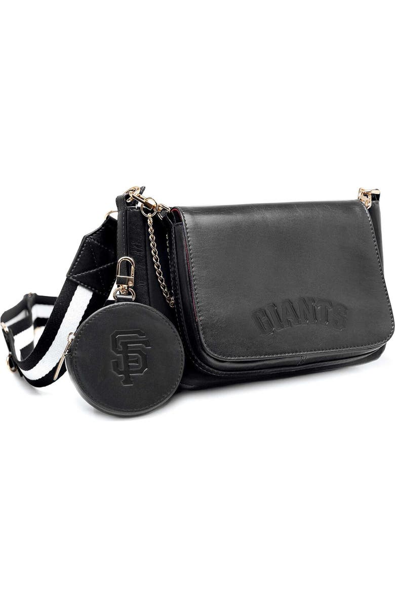 LUSSO San Francisco Giants Rianna Multi Pouchette Bag, Main, color, Black