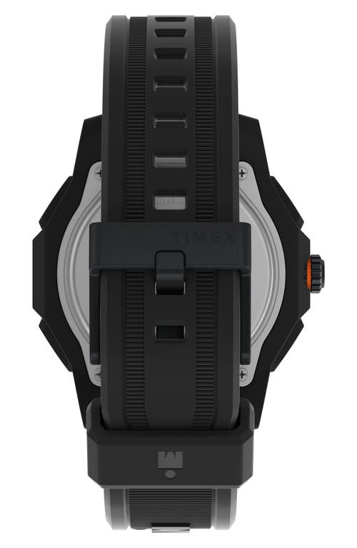Timex ® Ironman® Adrenaline Ana-digi Synthetic Strap Watch, 46.5mm In Black