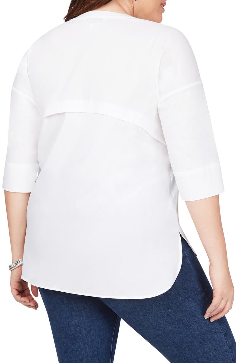 Foxcroft Roman Stretch Tunic Top, Alternate, color, 