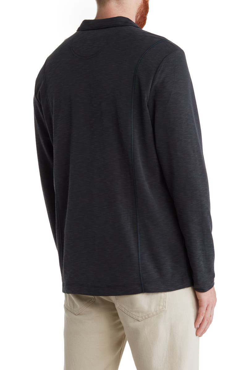 Tommy Bahama Via Del Mar Half Zip Long Sleeve Shirt, Alternate, color, 