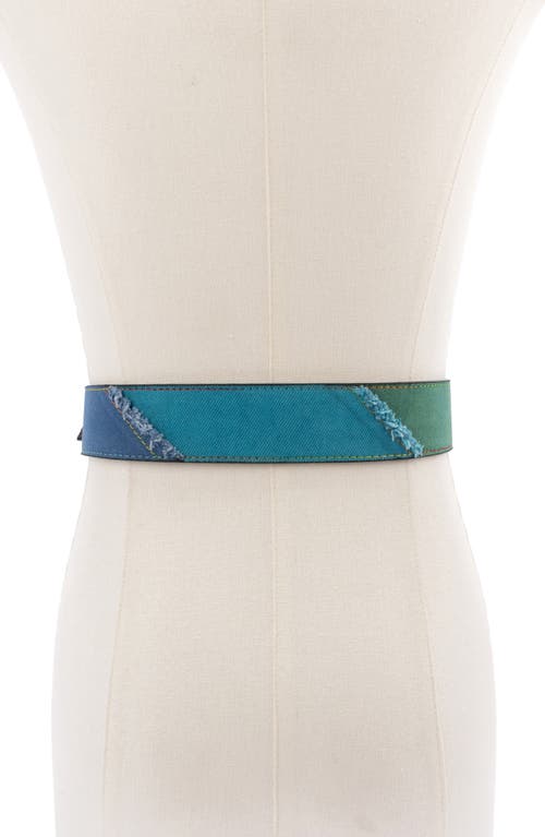 KURT GEIGER KURT GEIGER LONDON DENIM RAINBOW BELT