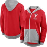 FANATICS Women's Fanatics  Red Philadelphia Phillies Hit It French Terry Full-Zip Hoodie