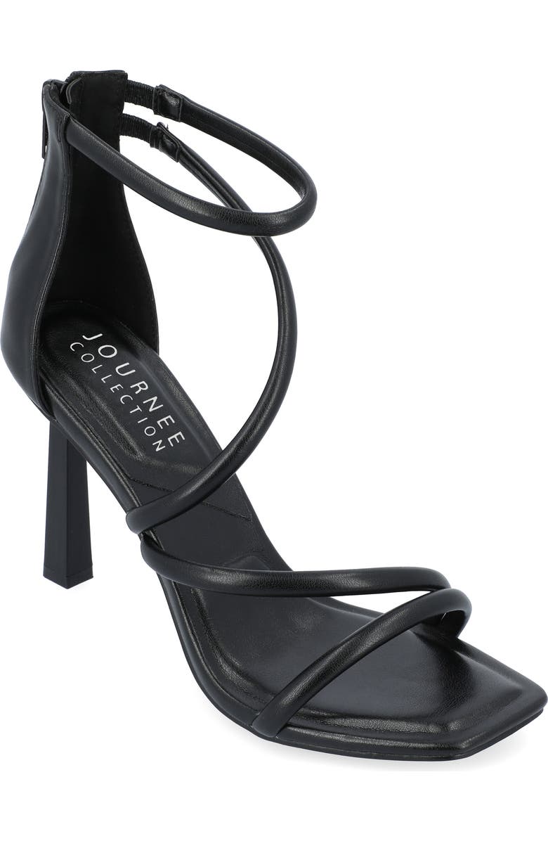 Journee Collection Marza Sandal, Main, color, Black