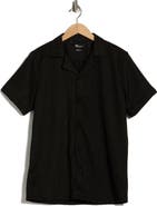 T.R. PREMIUM Modern Fit Textured Camp Shirt