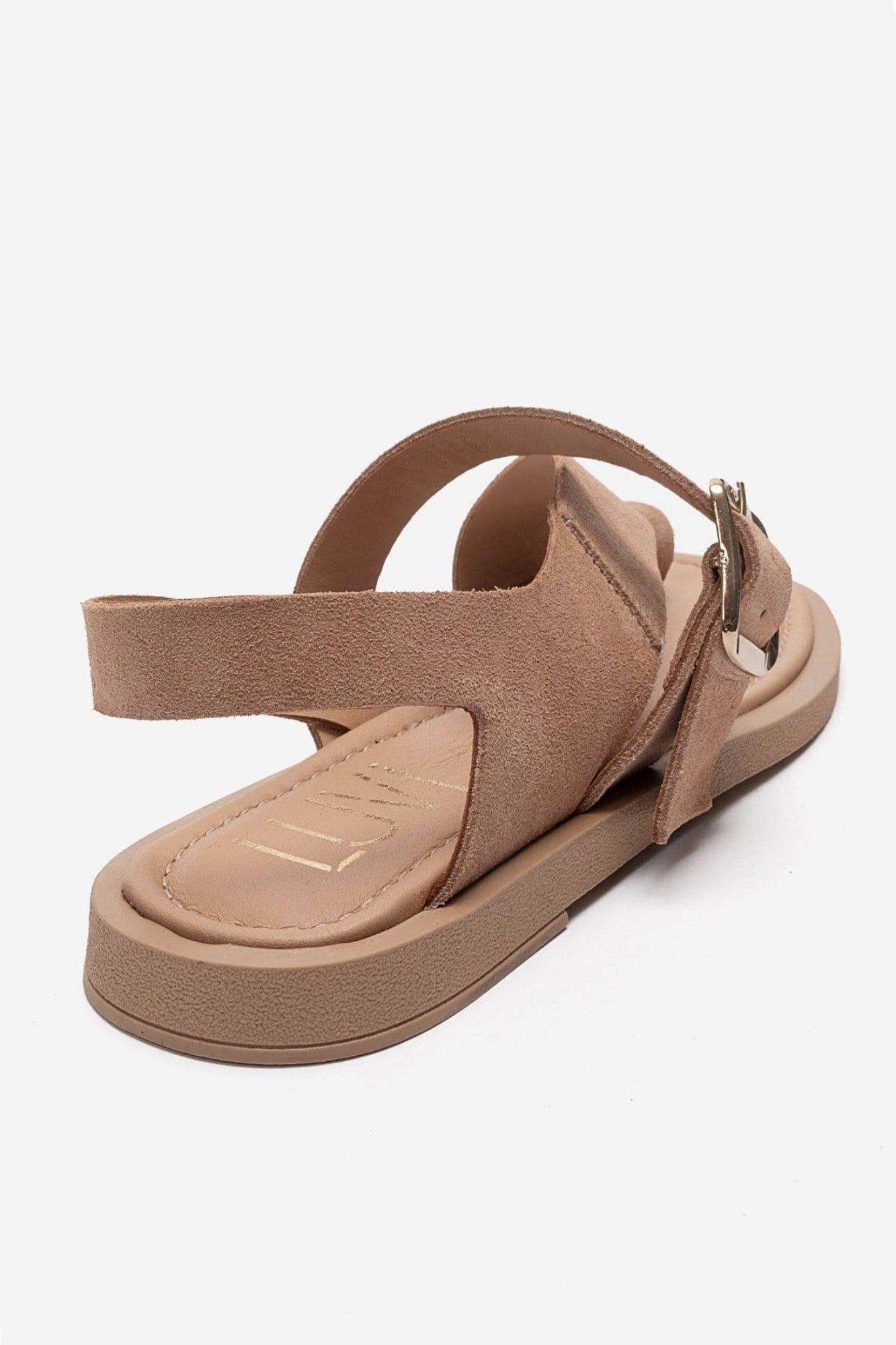 Curry Leather Slingback Sandal, Alternate, color, Mink Suede