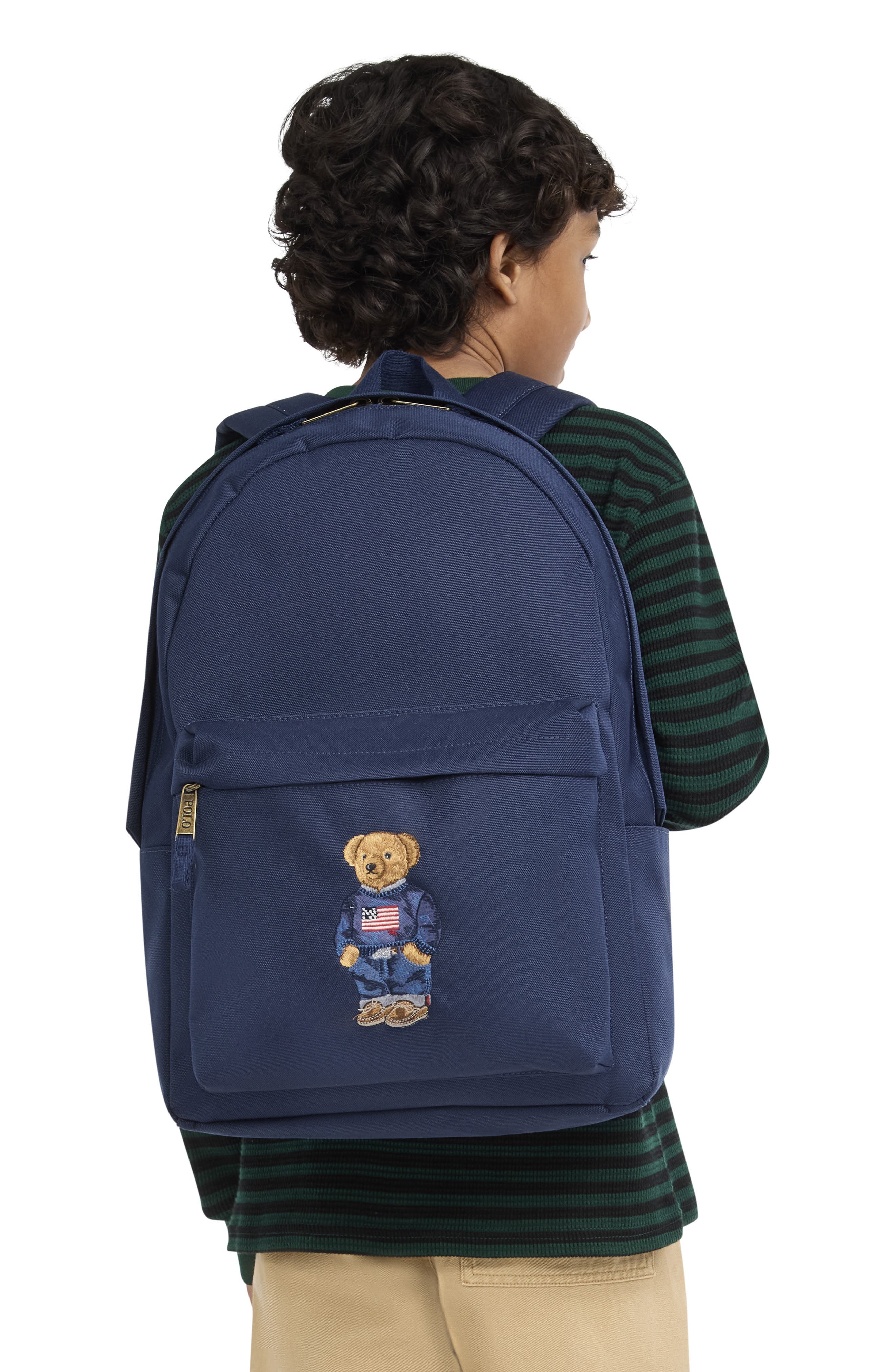 Polo Ralph Lauren Kids' Polar Bear Backpack, Alternate, color, Newport Navy