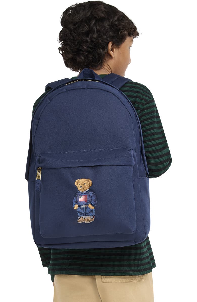 Polo Ralph Lauren Kids' Polar Bear Backpack, Alternate, color, Newport Navy