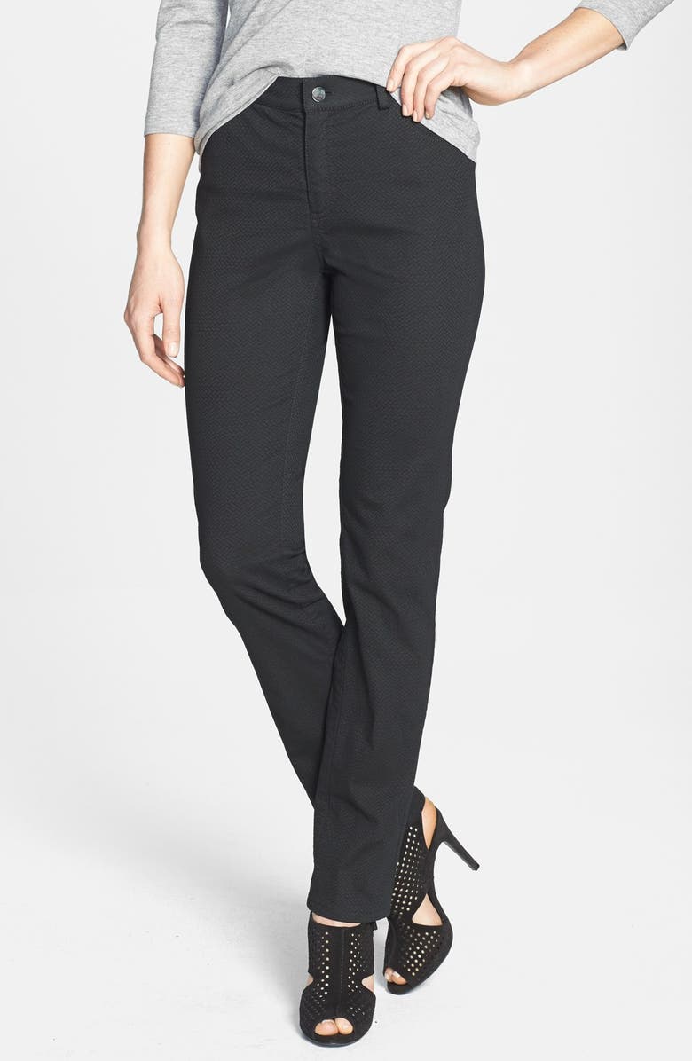 Lafayette 148 New York Print Slim Leg Curvy Fit Twill Jeans, Main, color,