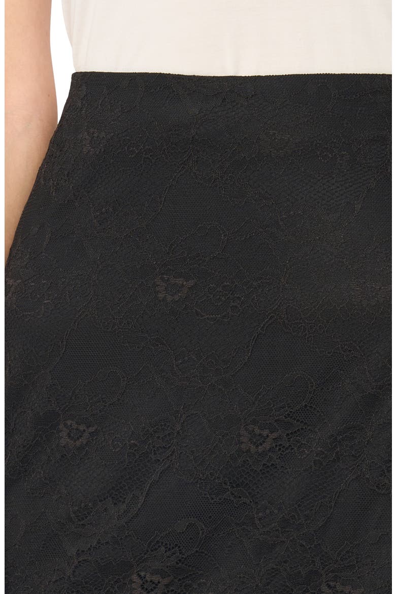 Lace Miniskirt, Alternate, color, RICH BLACK