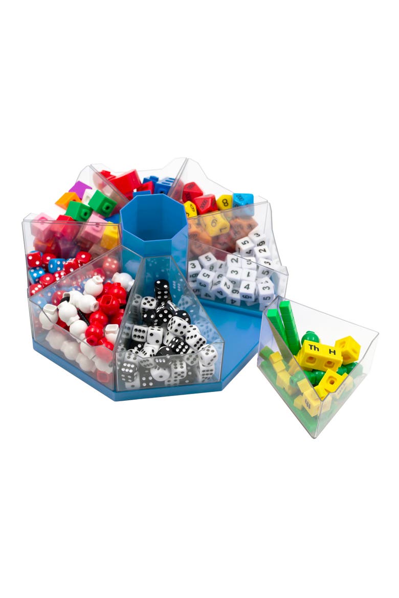 Classroom Caddie Blue 360° Spinning Organizer, 8 Trays, Alternate, color, Multicolored