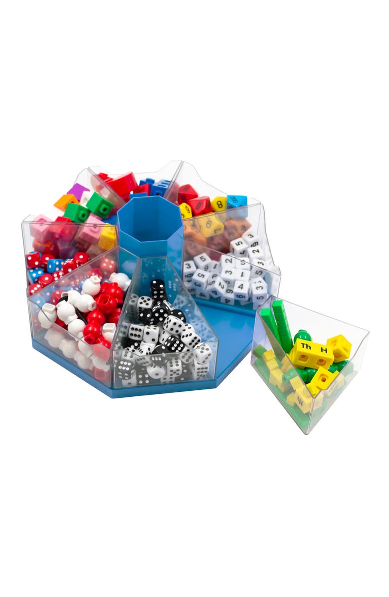 Junior Learning Classroom Caddie Blue 360° Spinning Organizer, 8 Trays, Alternate, color, Multicolored