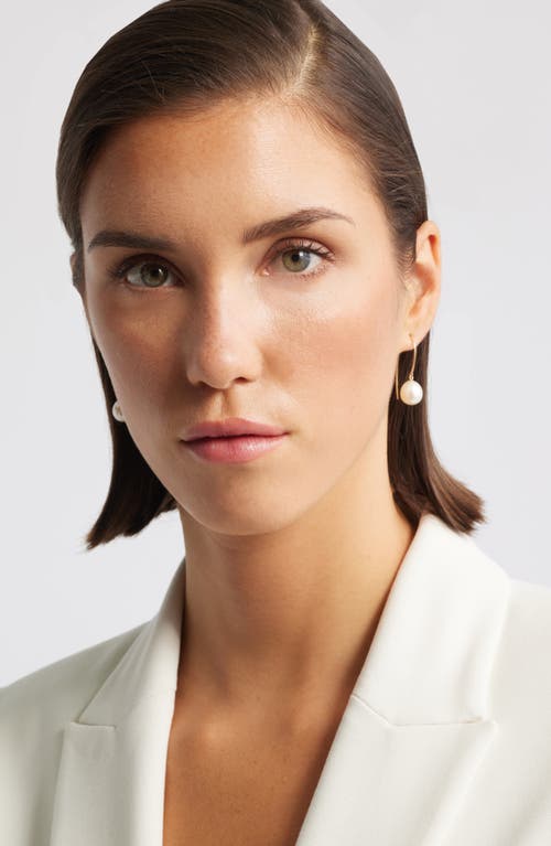 Nordstrom Freshwater Pearl Drop Earrings In White